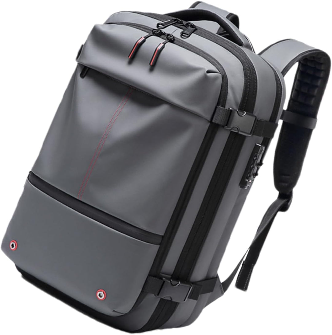 Air Vacuum Backpack – Udvidelig 60L Vandtæt Rejsemul med Laptop Compartment – Trivora