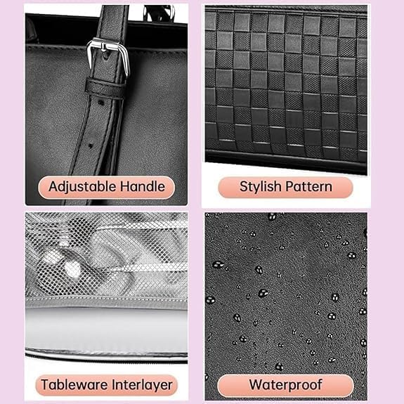 Kvinders isolerede frokosttaske med laptoprum