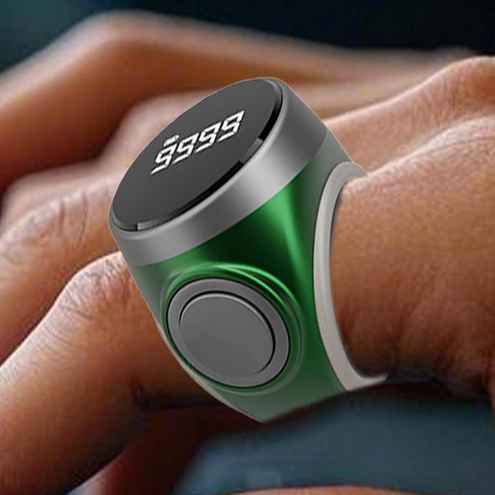4-cifret genopladelig digital fingertællerring – Calmero