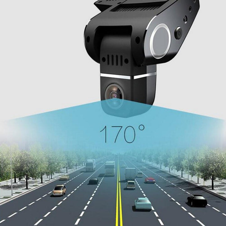 WiFi Hidden Dash Cam 1080P med 170° vidvinkel og G-sensor