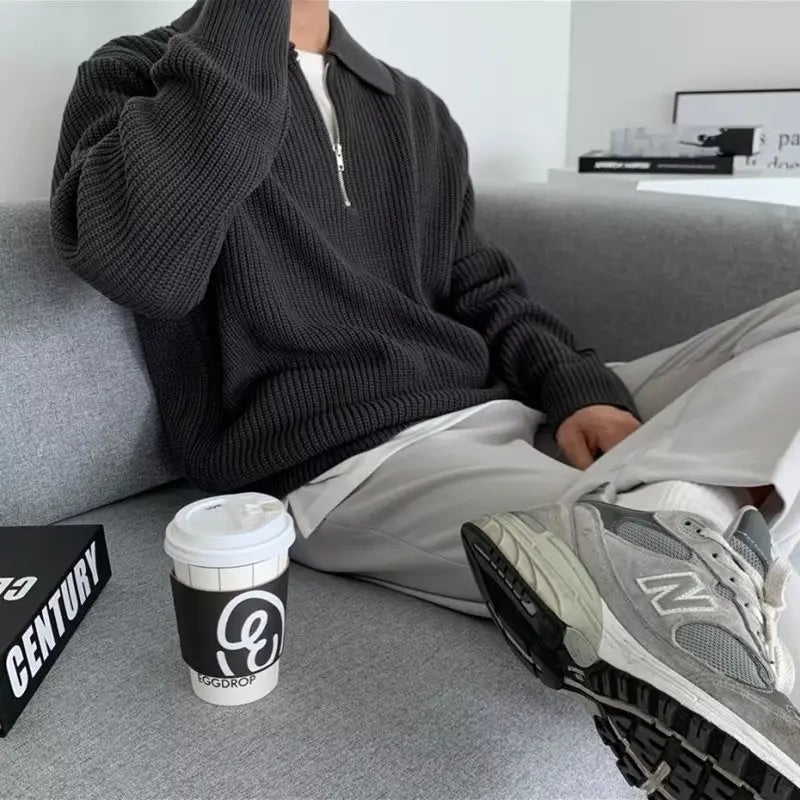 Klassisk lynlåset herresweater - Wellington