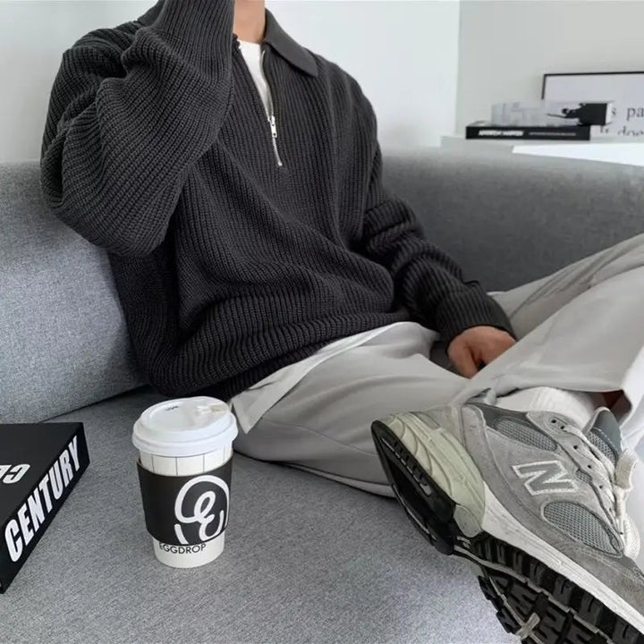 Klassisk lynlåset herresweater - Wellington