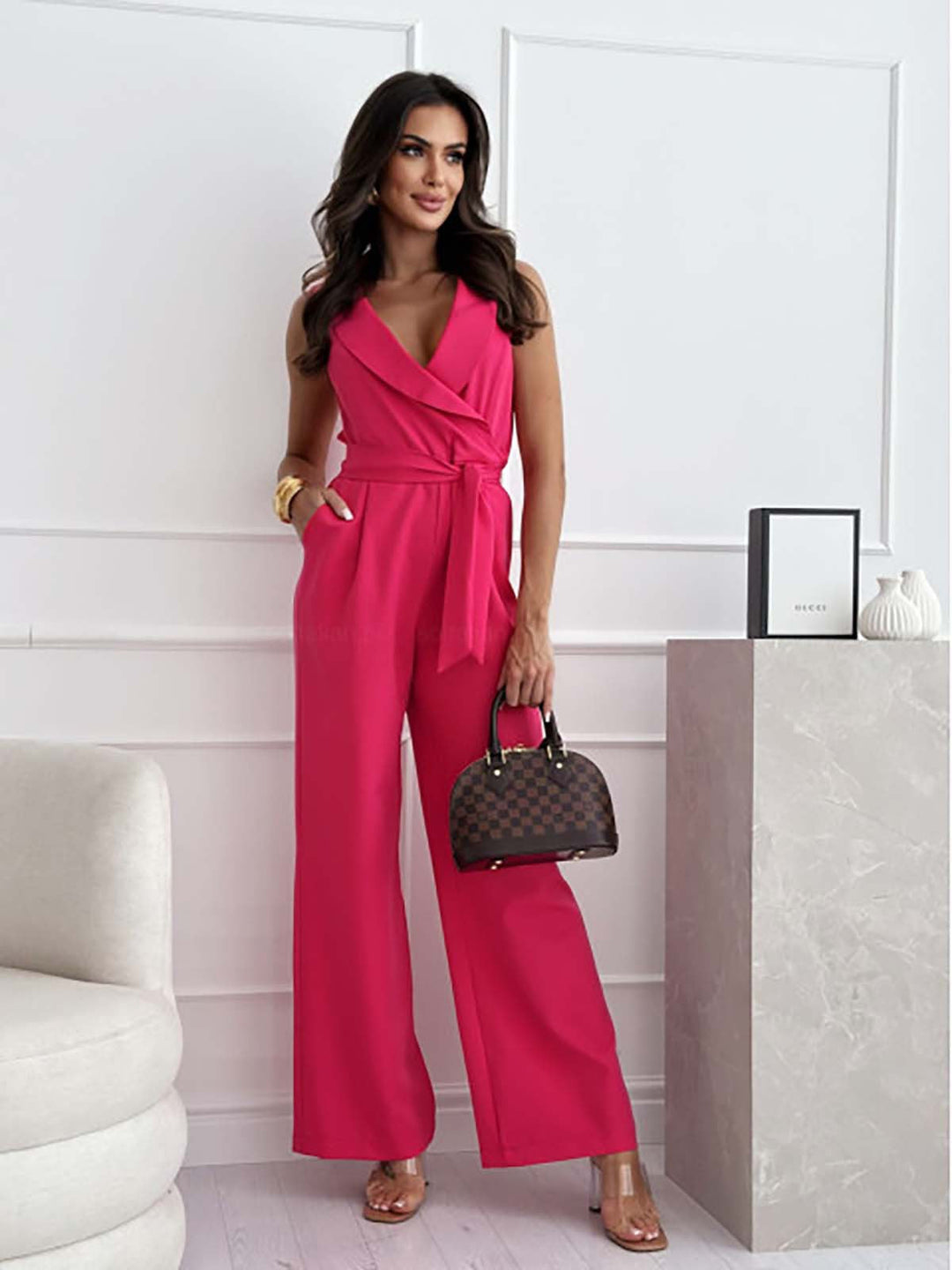 Figurformende & alsidig damejumpsuit med komfortstretch – Linnea