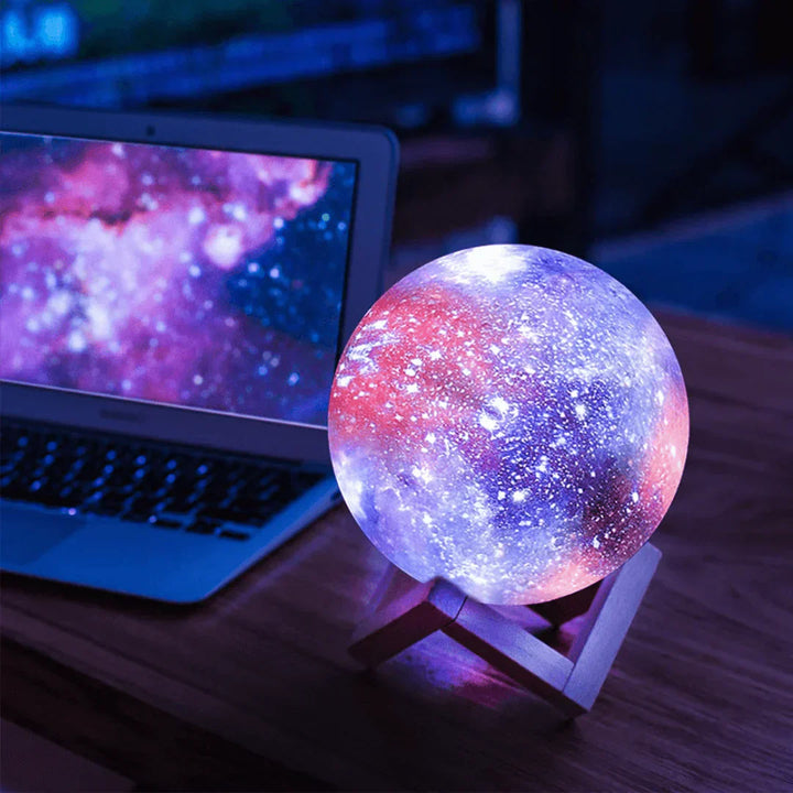 Natlampe med stjernehimmel og touchkontrol - Orion