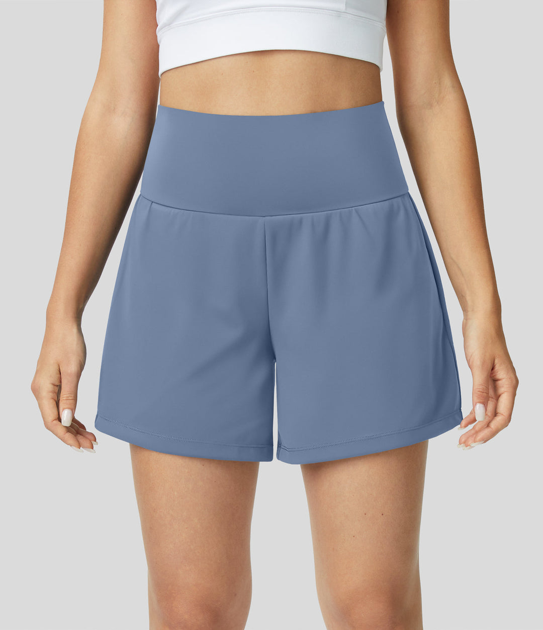 Åndbare & hurtigtørrende high-waist træningsshorts til damer – Mirabella