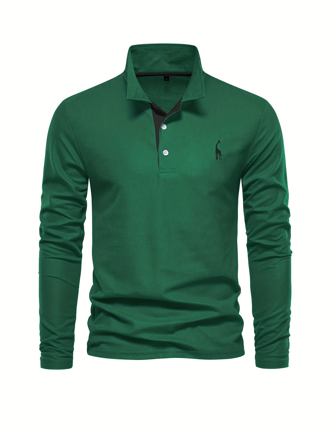 Komfortabel herre-polo med lange ærmer