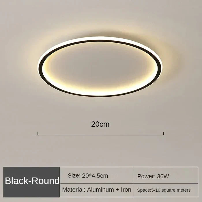 Skandinavisk rund loftlampe - AuroraSphere