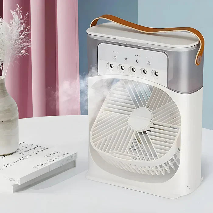 3-i-1 ventilator med 7-farvet LED-lys - BreezeMaster Pro