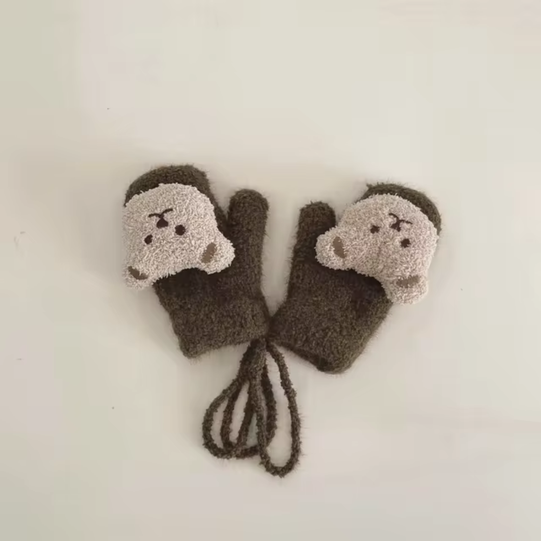 Børne-vinterhandsker med bjørnemotiver – TinyBear handsker