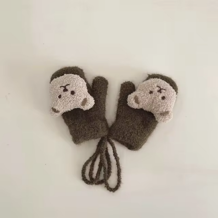 Børne-vinterhandsker med bjørnemotiver – TinyBear handsker
