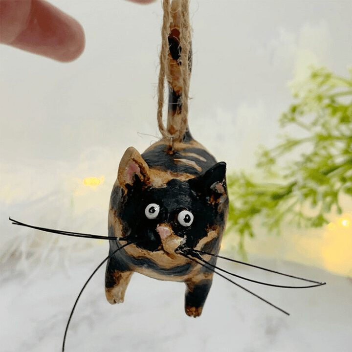 Unikt håndlavet juleornament med kat - Purrfect Holiday Hangers