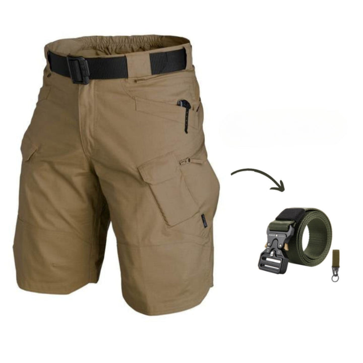 Herre cargo-shorts med 7 lommer & gratis bælte – Taro