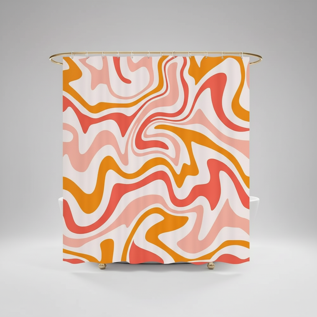 70er Jahre Retro Spiralmuster - BohoWave
