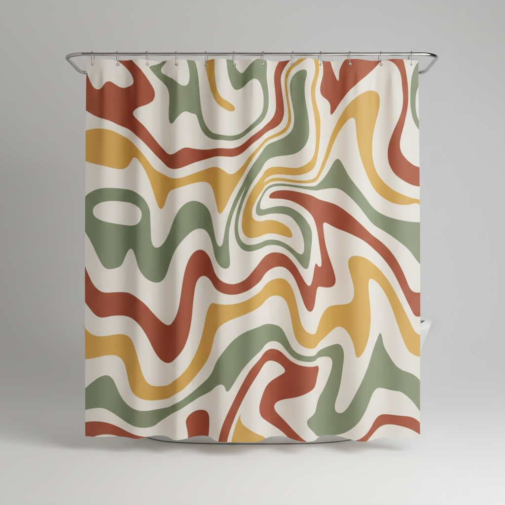 70er Jahre Retro Spiralmuster - BohoWave