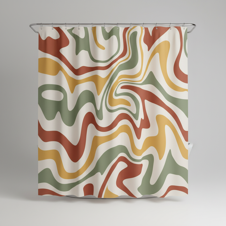 70er Jahre Retro Spiralmuster - BohoWave