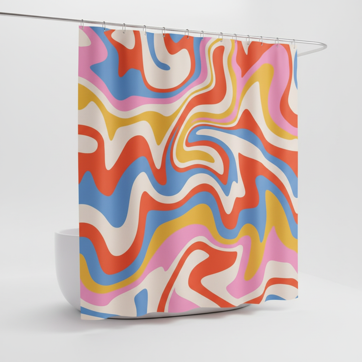 70er Jahre Retro Spiralmuster - BohoWave