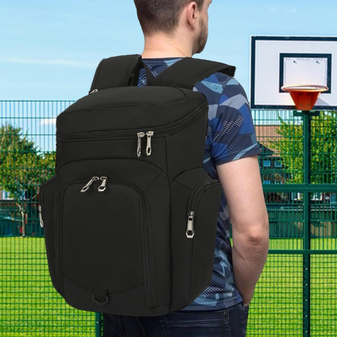 Herre Basketball Rygsæk – Stor 30L Sports Bag med Vandafvisende Bund – Draycor