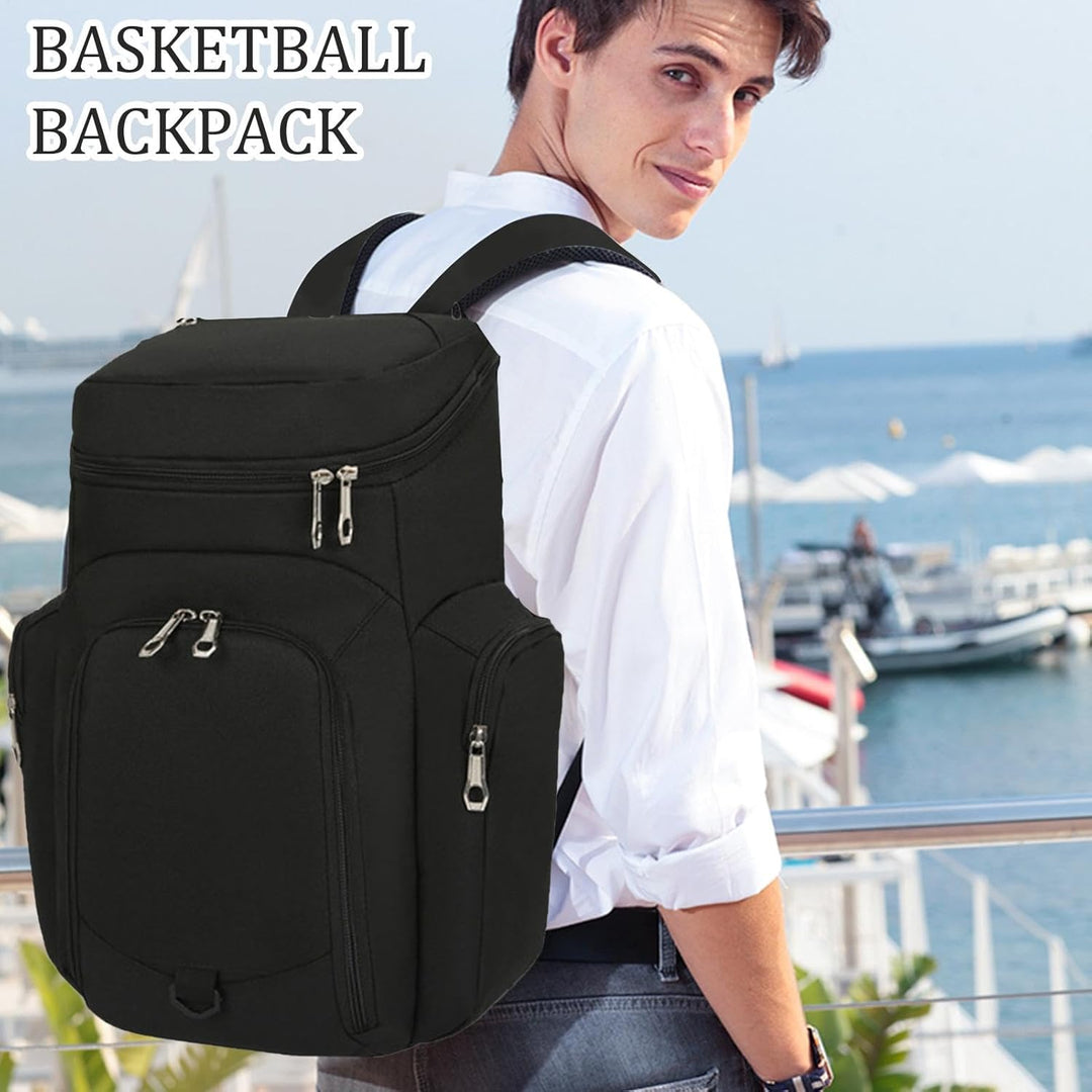 Herre Basketball Rygsæk – Stor 30L Sports Bag med Vandafvisende Bund – Draycor