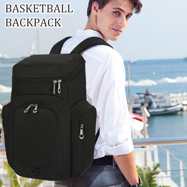 Herre Basketball Rygsæk – Stor 30L Sports Bag med Vandafvisende Bund – Draycor