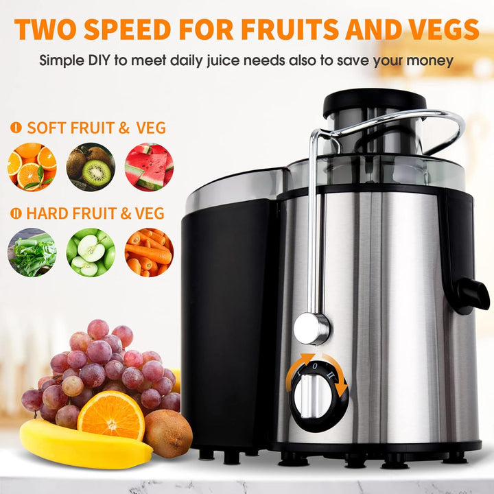 Koldpres Saftpresser med 3 Hastigheder– JuicePro