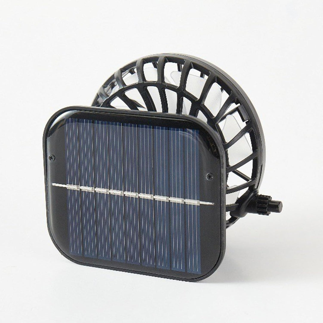 Solskygge kølehue med ventilator og UV-beskyttelse