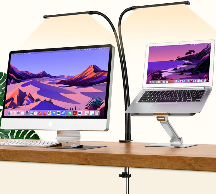 77 LED bordlampe med klemme og 70 cm fleksibel svanehals – Ravien