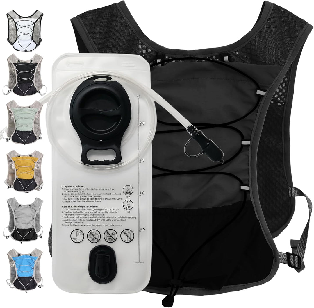 Ultra-Light Hydration Løbevest med 2L Vandblære – Dravien