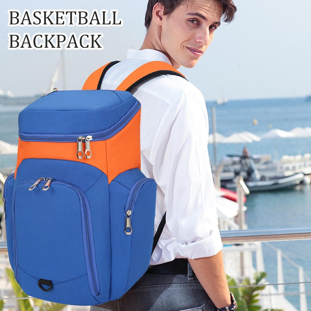 Herre Basketball Rygsæk – Stor 30L Sports Bag med Vandafvisende Bund – Draycor