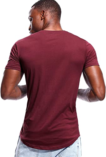 Afslappet og figursyet herre T-shirt med V-hals – Jonas