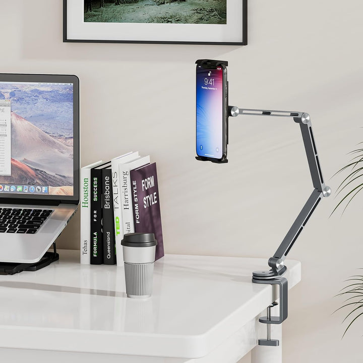 Justerbar aluminium tabletbordstativ med 360° rotation – Movaro