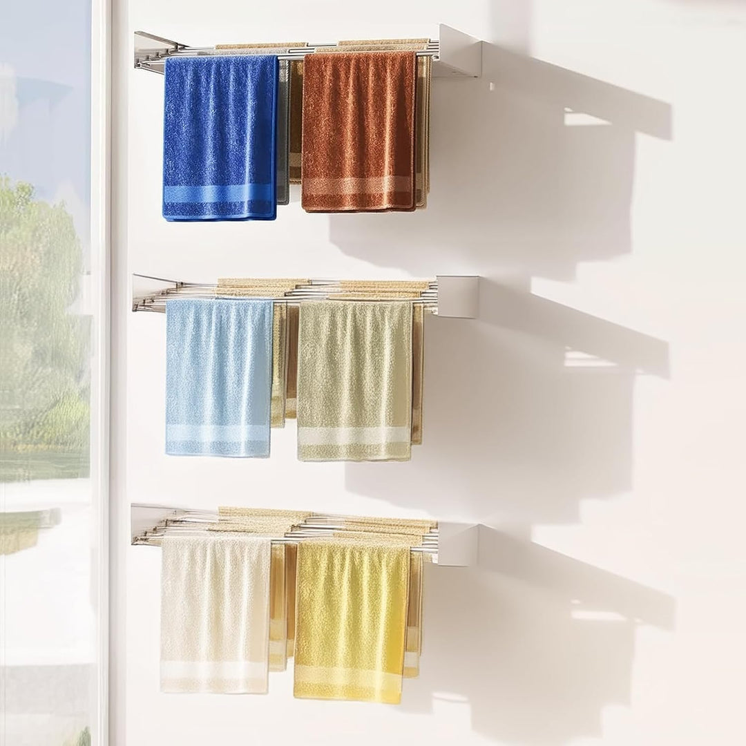Væghængt sammenfoldelig tøjstativ – DryWall