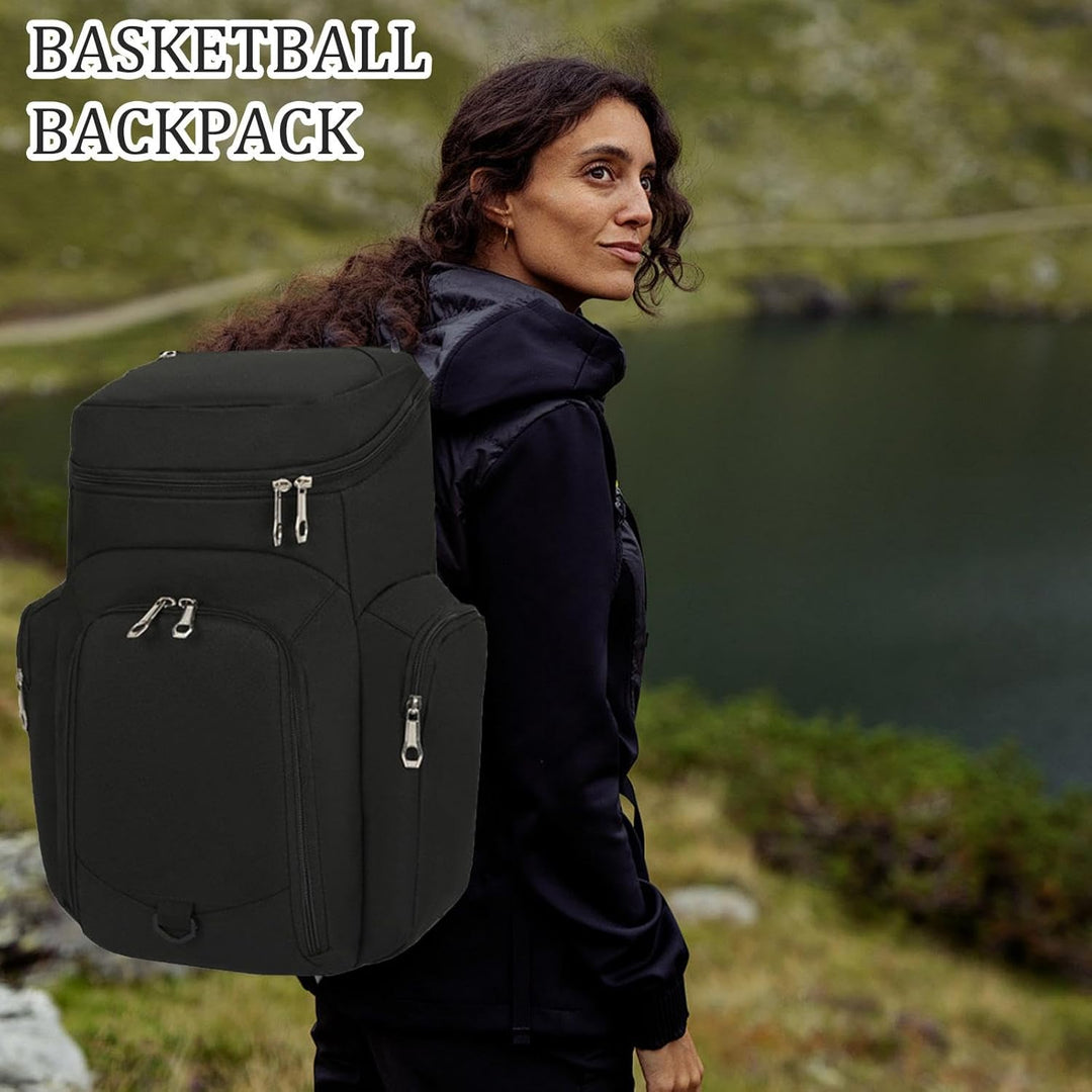 Herre Basketball Rygsæk – Stor 30L Sports Bag med Vandafvisende Bund – Draycor