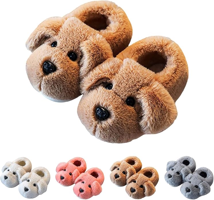 Børnehjemmesko med hundedesign – PuppyPaws