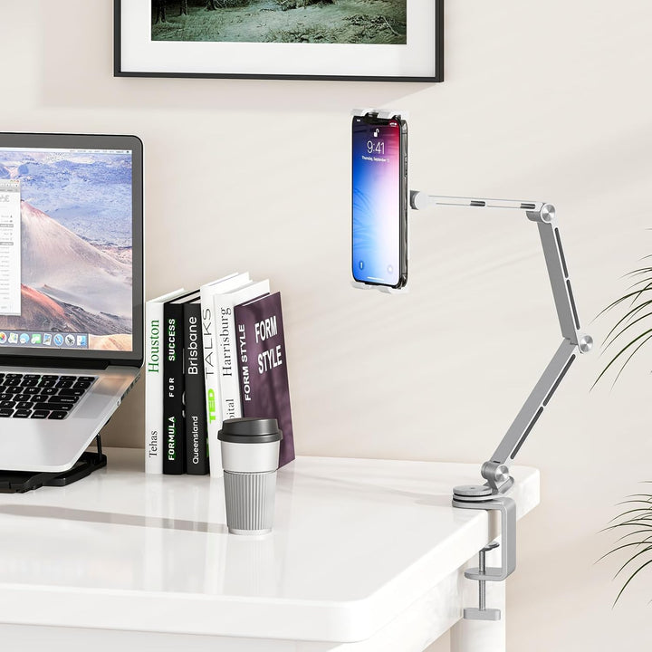 Justerbar aluminium tabletbordstativ med 360° rotation – Movaro