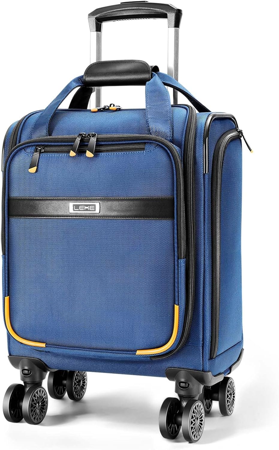 Flyselskabsgodkendt håndbagage til under sædet med spinnerhjul og laptoprum
