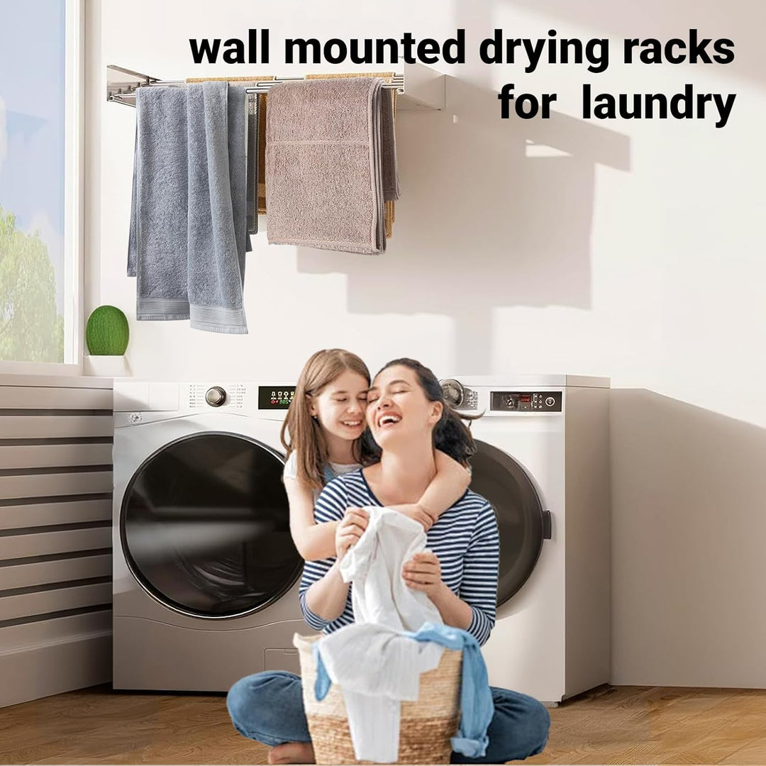 Væghængt sammenfoldelig tøjstativ – DryWall