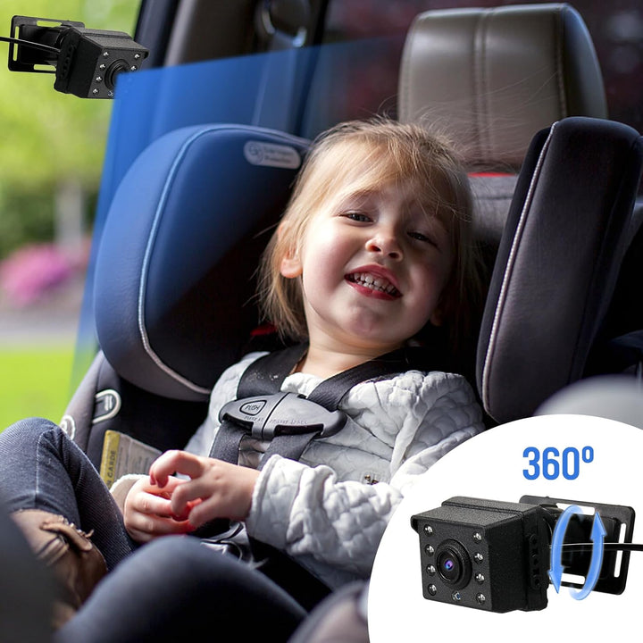 Babymirror med 1080P kamera og 4,3'' skærm – Solvian