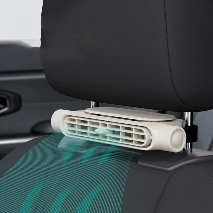 3 hastigheder USB bil køleblæser med hovedstøtte montering – AutoBreeze