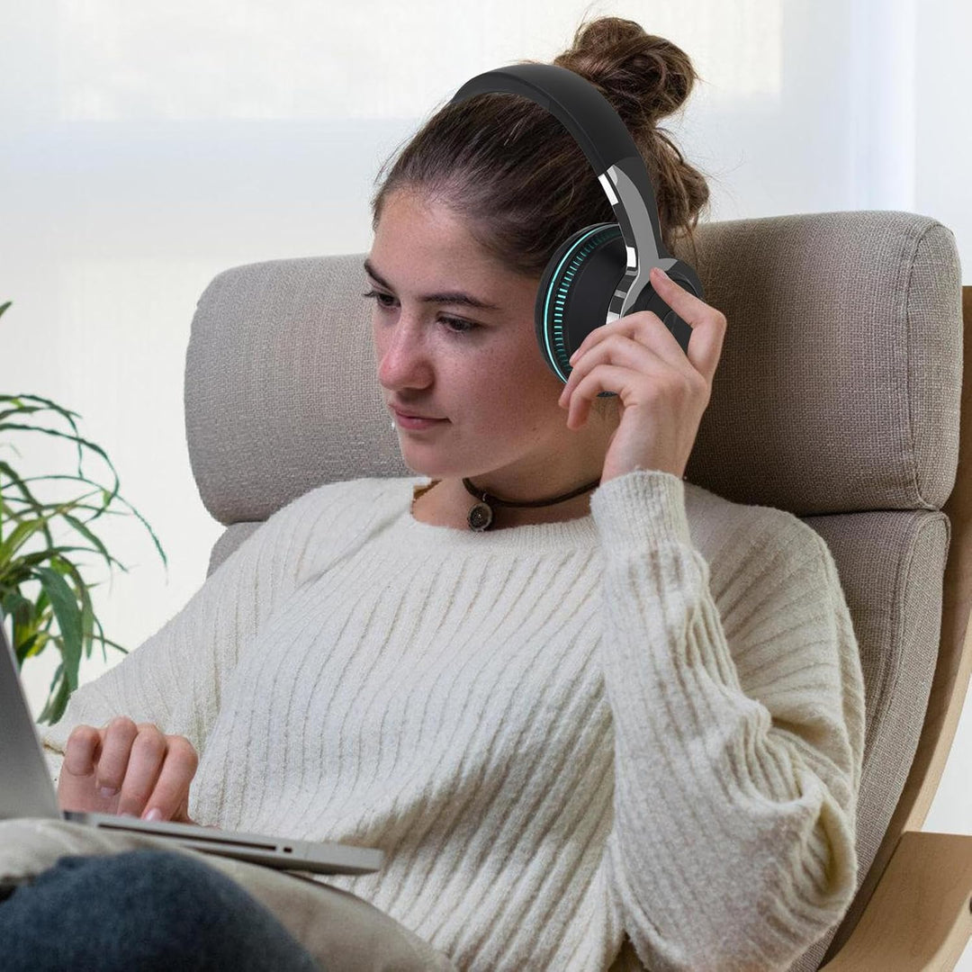 Foldbart trådløst headset med RGB-lys – Sonvix