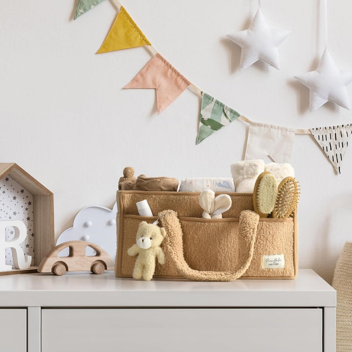 Babyble Caddy Organizer – Sherpa Opbevaringskurv med Rum - Elvoria