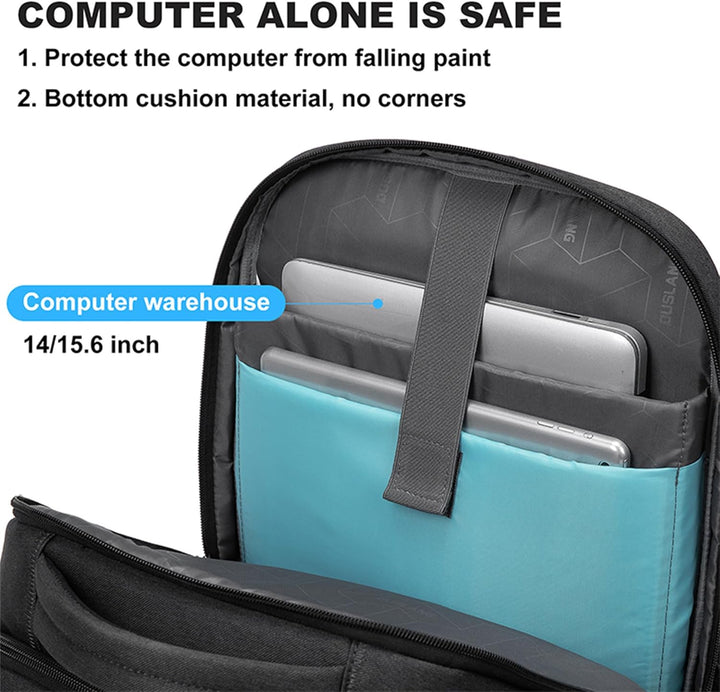 Vandtæt laptop- og rejserygsæk med organiserede rum