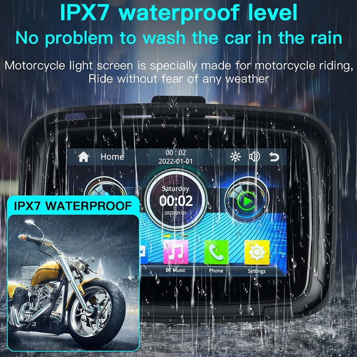 Bærbar motorcykelmonitor med 5" (12,7 cm) IPS-skærm – RideMate