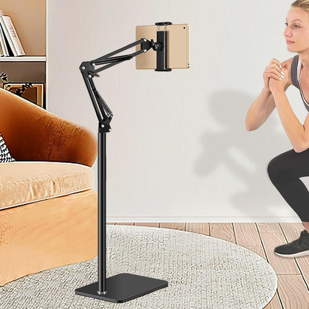 Justerbar 360° telefon- og tablet-gulvstand – Movira