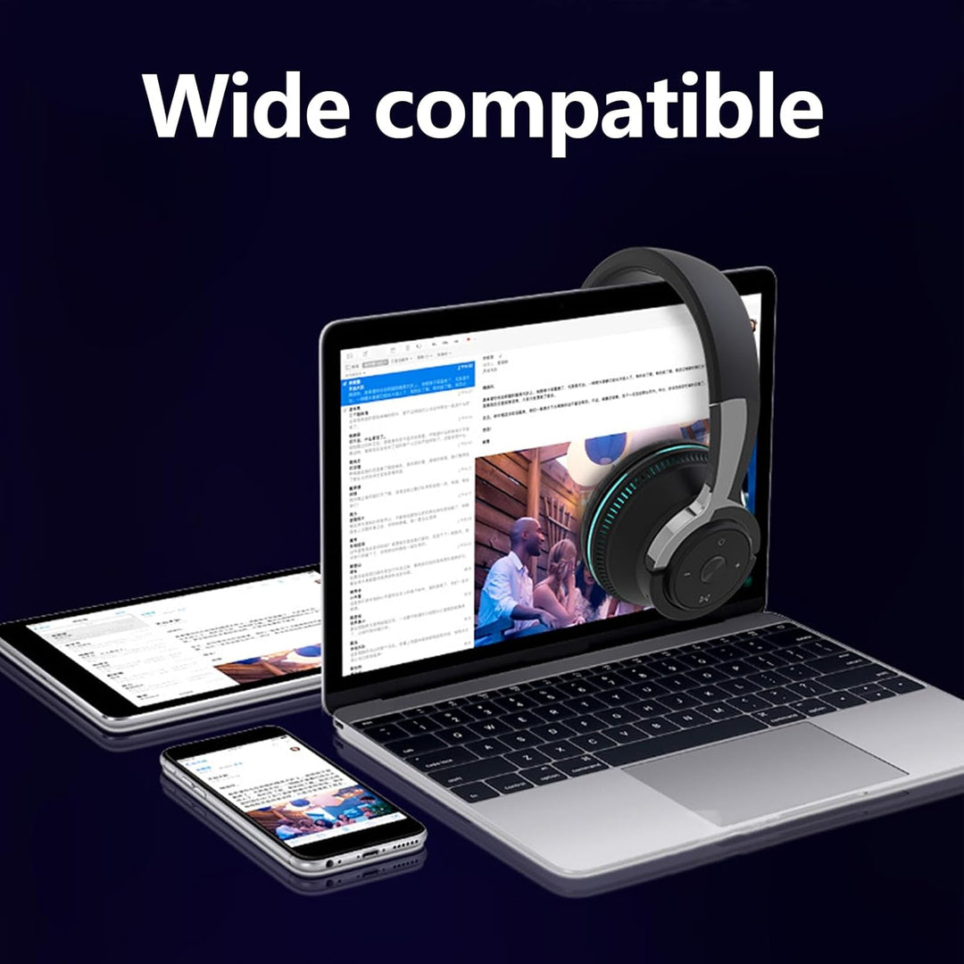 Foldbart trådløst headset med RGB-lys – Sonvix