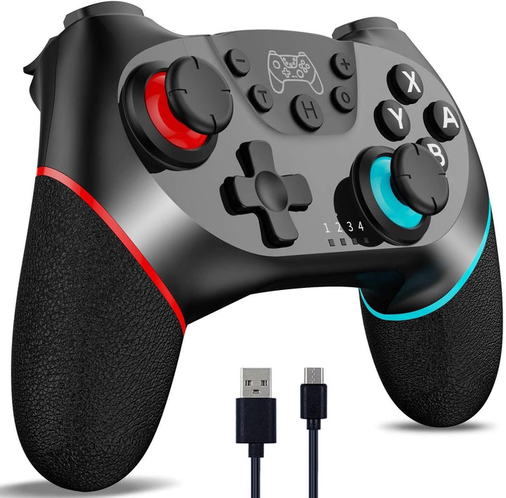 Trådløs switch-controller med Hall effect joysticks og turbo-funktion – Nexora