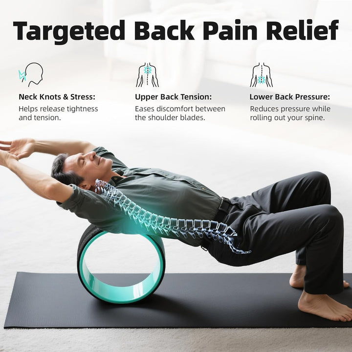 Back Roller Wheel Sæt af 4 med Yoga Blocks – Artheva