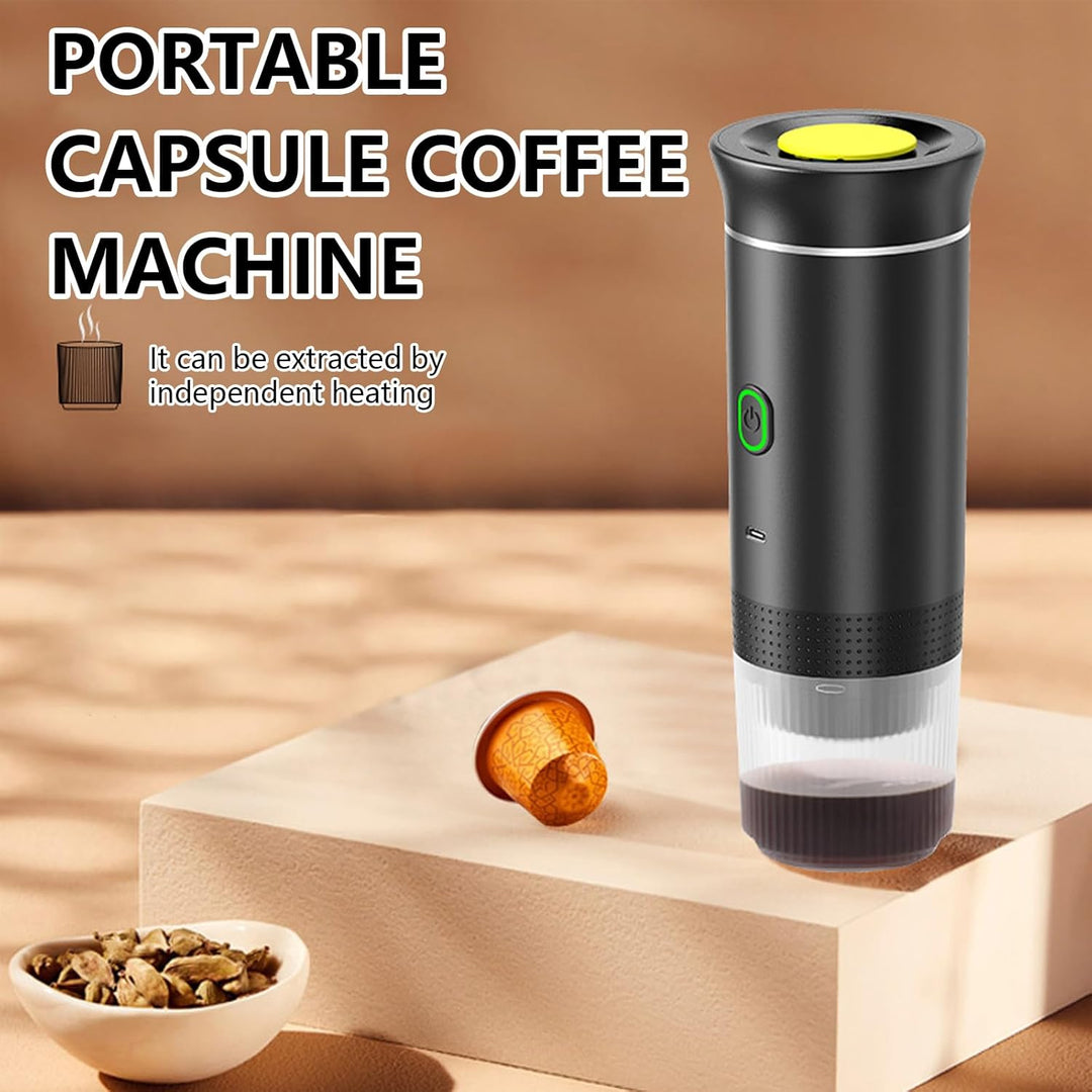 Bærbar 3-i-1 Espresso-kaffemaskine med genopladeligt batteri – Raverno
