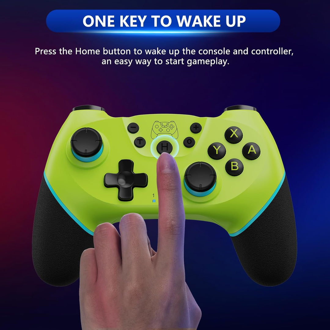 Trådløs switch-controller med Hall effect joysticks og turbo-funktion – Nexora