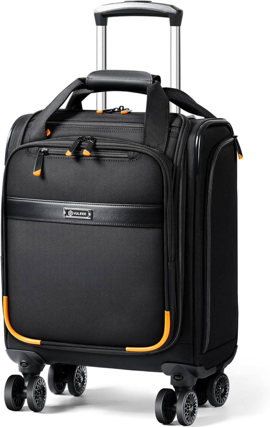 Flyselskabsgodkendt håndbagage til under sædet med spinnerhjul og laptoprum