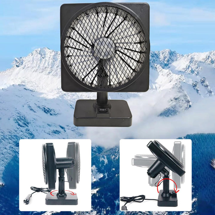 12V USB Luftcirkulator Bil AC Køleventilator med 360° Rotation– Aurovent